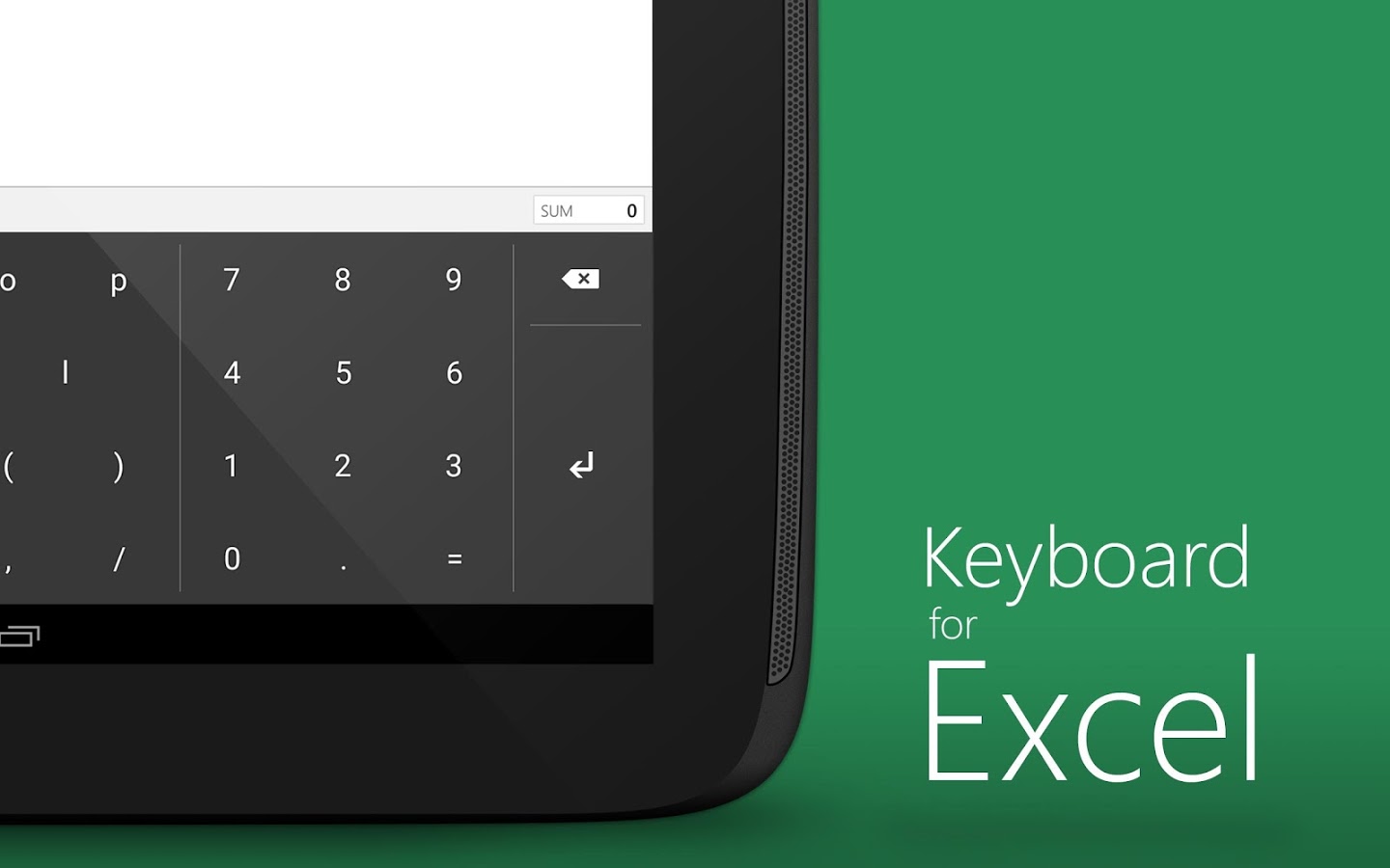 Keyboard for Exce