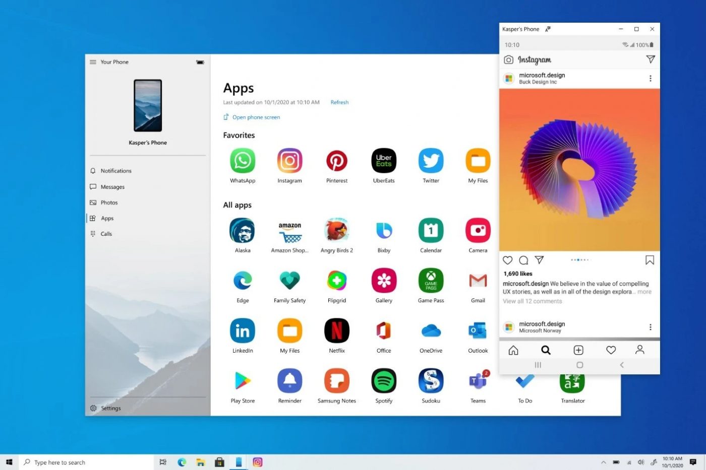 Microsoft запускает Android-приложения в Windows 10