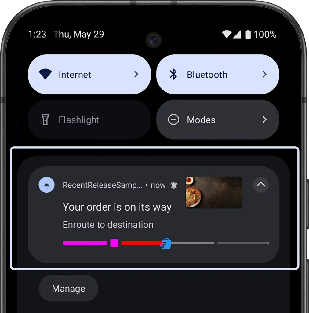 Live Updates в Android 16 - исследуем новые уведомления