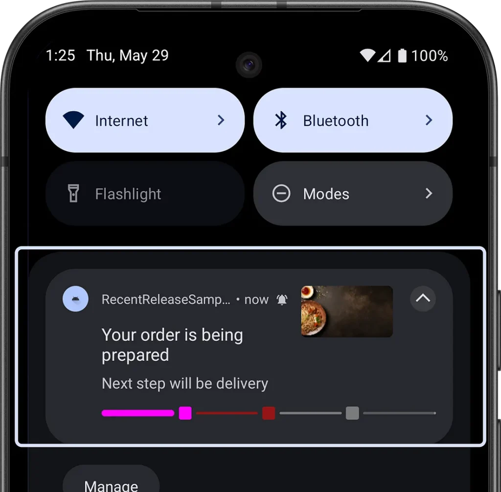 Live Updates в Android 16 - исследуем новые уведомления