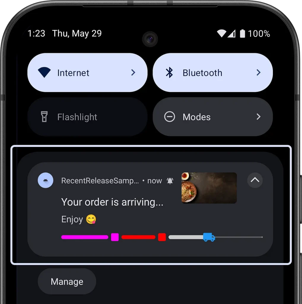 Live Updates в Android 16 - исследуем новые уведомления