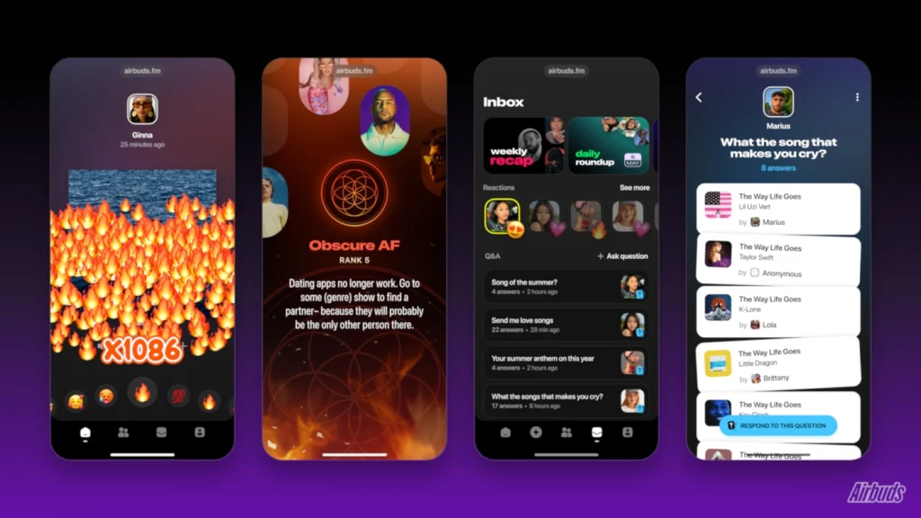 Airbuds — это музыкальная социальная сеть, которую Apple и Spotify хотели бы создать
