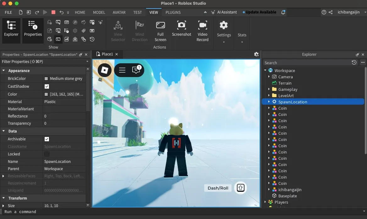 Язык программирования Luau в Roblox Studio