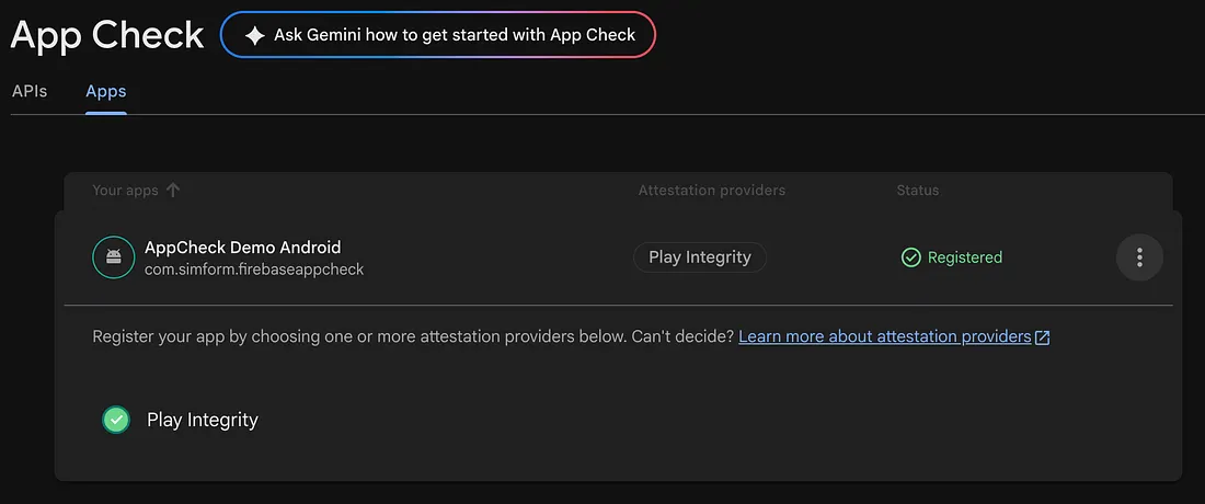 Firebase App Check с Play Integrity API в Android