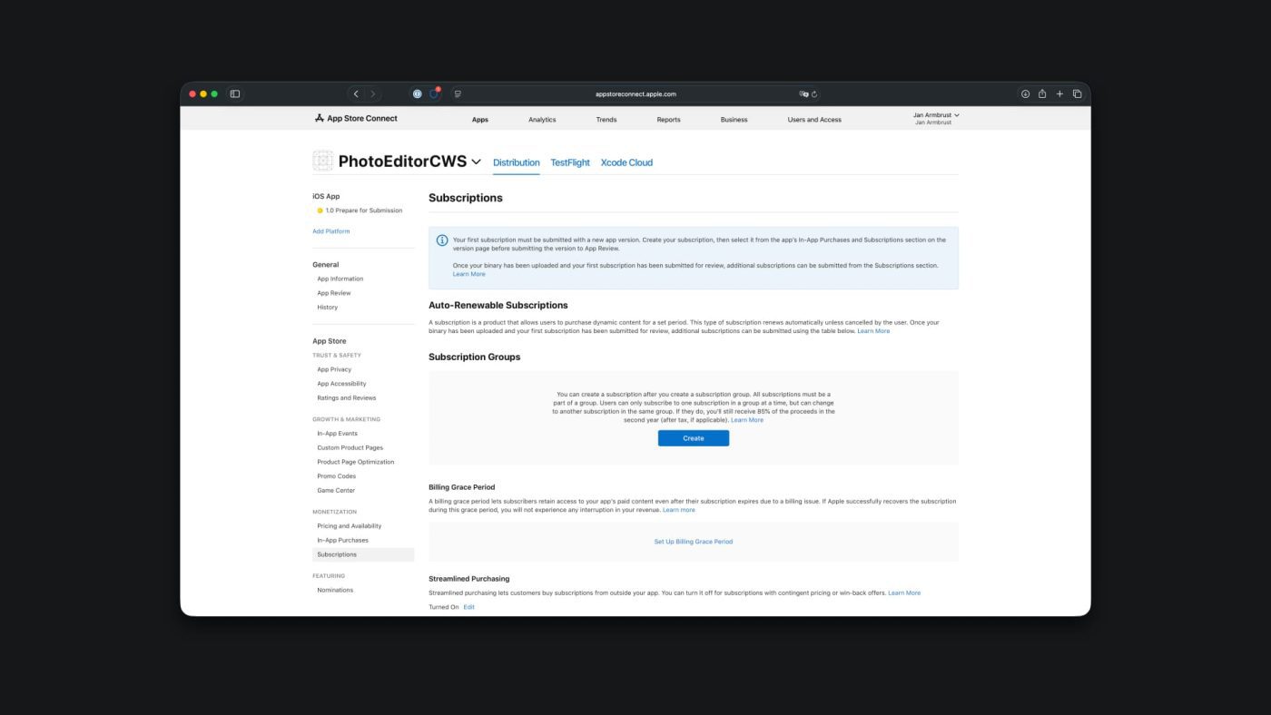 Внедрение подписок в приложения с помощью StoreKit 2