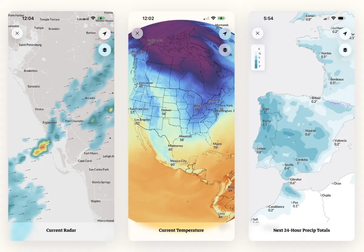 Бывшие сотрудники Apple запускают Acme Weather, новый подход к прогнозированию погоды