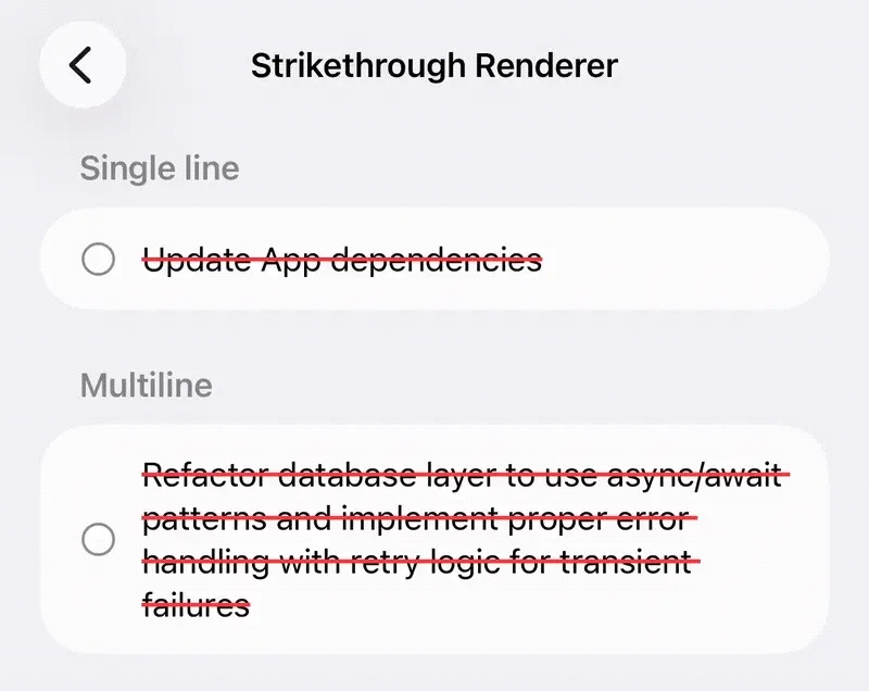 Анимируем зачеркивание текста в SwiftUI