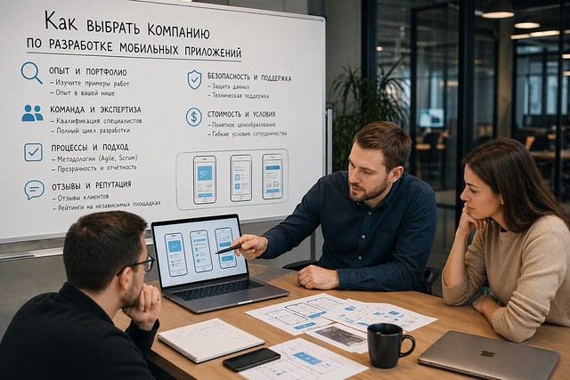 Как выбрать компанию по разработке мобильных приложений