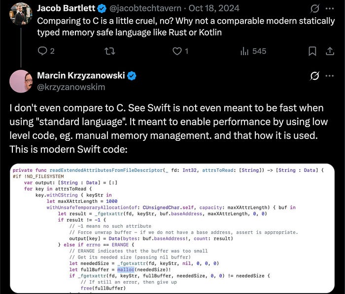 Запретная сторона Swift, которую мы, как правило, вообще не видим