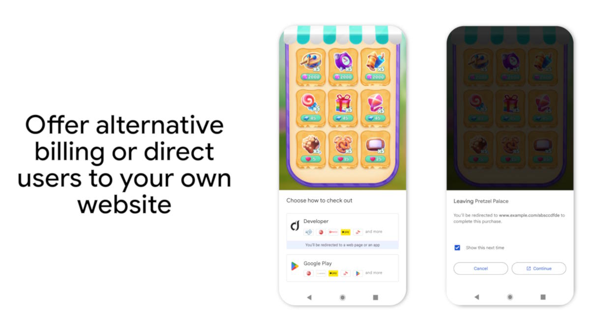 Расширенные возможности оплаты и более низкие комиссии в Google Play