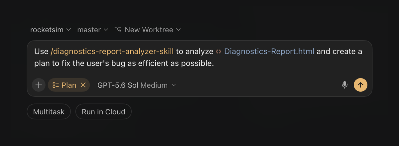 Отчеты пользователей с Diagnostics: более быстрое устранение ошибок с помощью ИИ