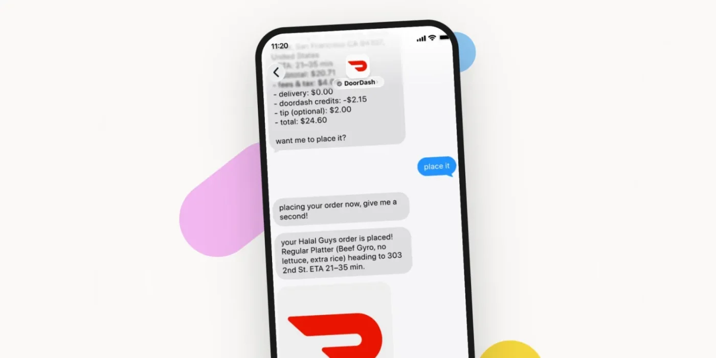 DoorDash запустил ИИ-агента, которому можно написать сообщение и заказать еду